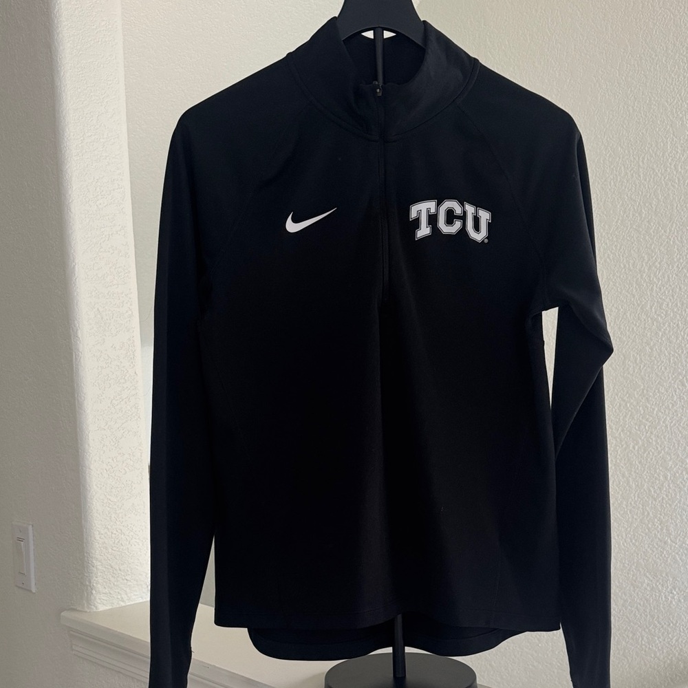 Nike Black TCU Quarter-Zip Pullover